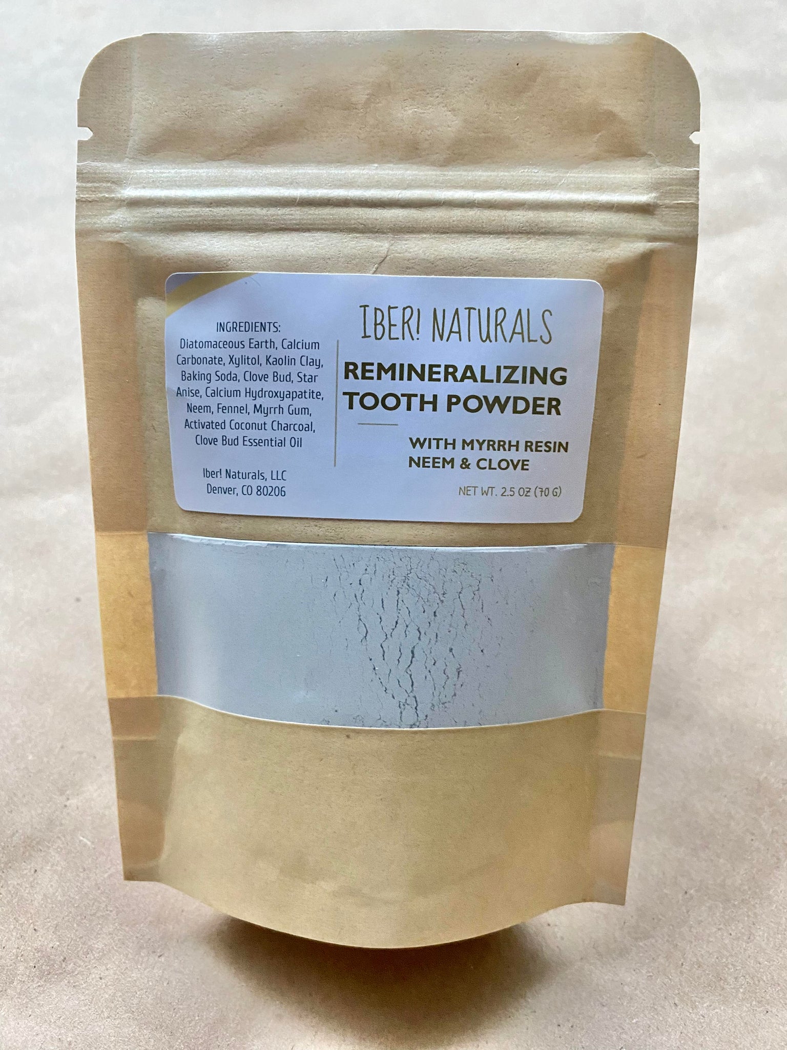 Remineralizing Natural Tooth Powder with Myrrh Neem Clove – Iber! Naturals