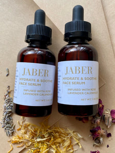 Jaber Face Serum | Hydrate & Soothe with Rose Lavender Calendula
