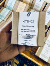 Load image into Gallery viewer, KITENGE Lavender African Sandalwood &amp; Holy Basil Natural Soap | Relax &amp; Recover
