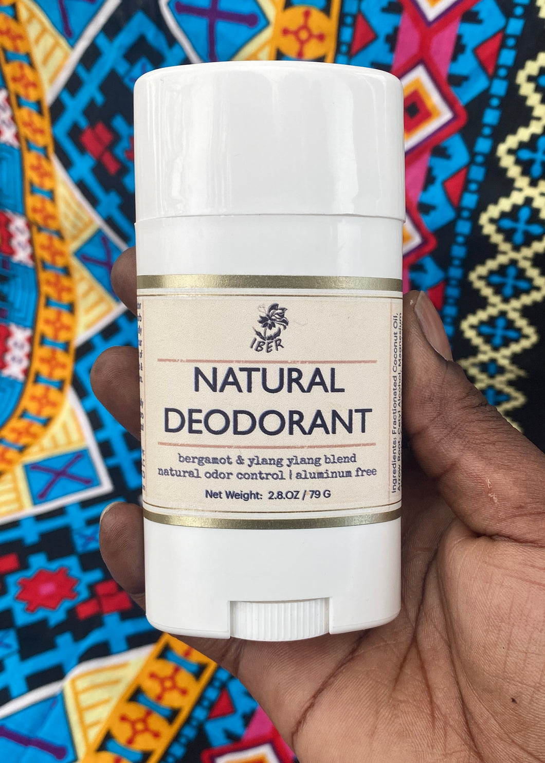 Aluminum Free Natural Deodorant Long Lasting Easy Glide with Cassava Arrowroot Coconut Oil